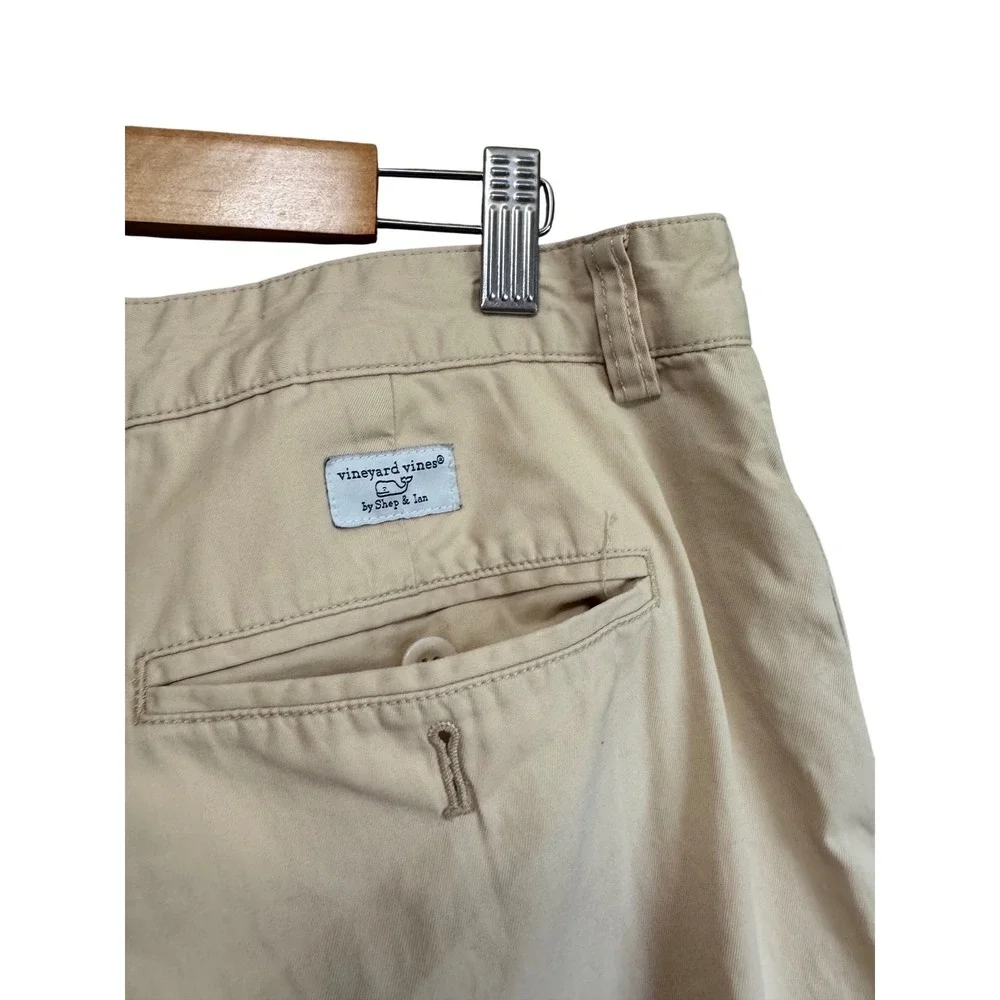 Vineyard Vines Breaker Shorts Mens 33 Khaki Tan Excellent Cotton Chino Twill